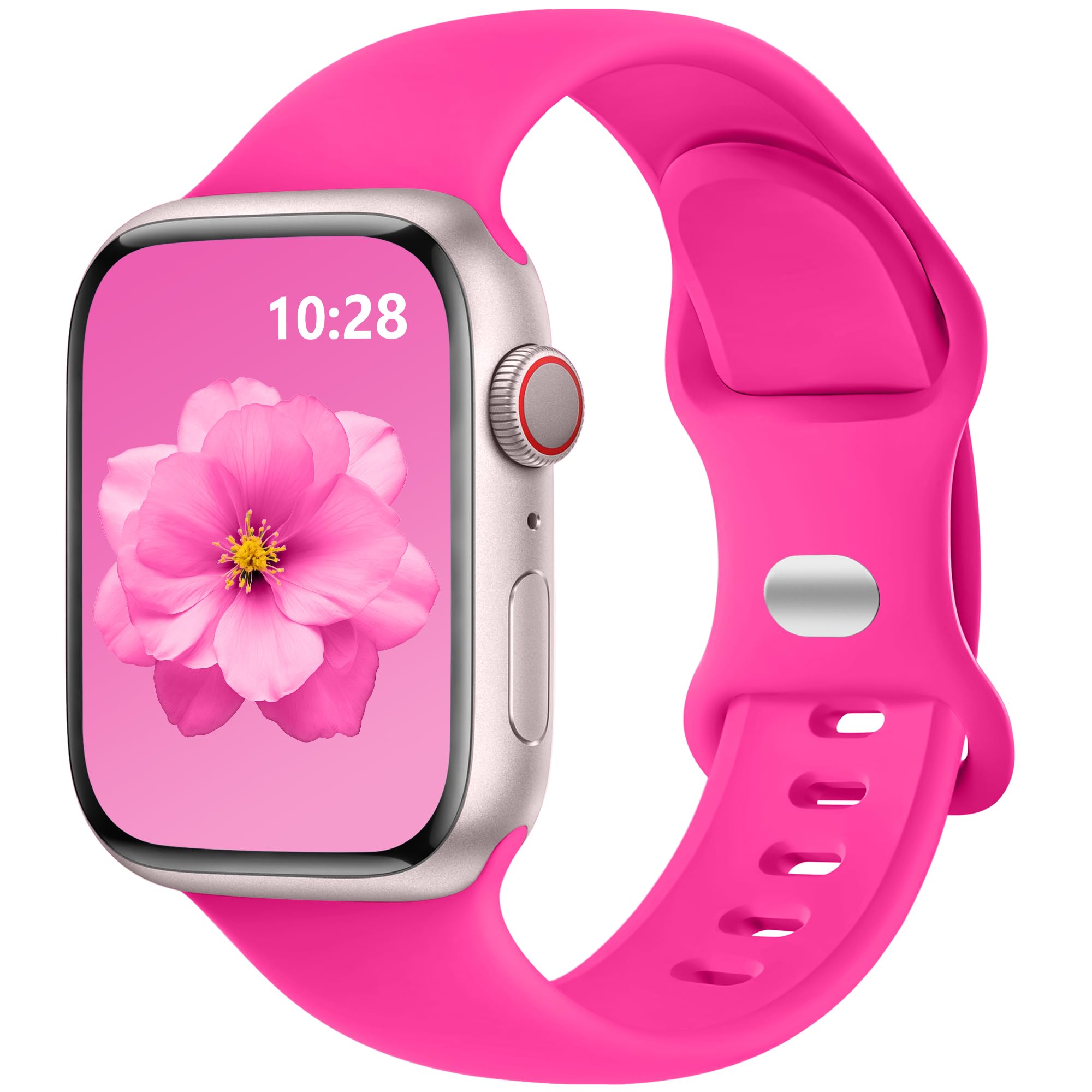 DaQin Silikon Sport Armband Kompatibel mit Apple Watch 40mm 44mm 42mm 45mm | Sport Silikon Fitness Armbänder Kompatibel mit iWatch Series 12 11 10 9 8 7 6 5 4 3 2 1 SE3 SE Ultra 40mm 44mm Damen Herren