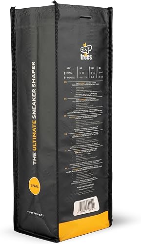 Miniatura 7 de Crep Protect Los árboles moldeadores de zapatos (2 pares) evitan arrugas y mantienen la forma de los tenis Se adapta a US 6-13 (negro)