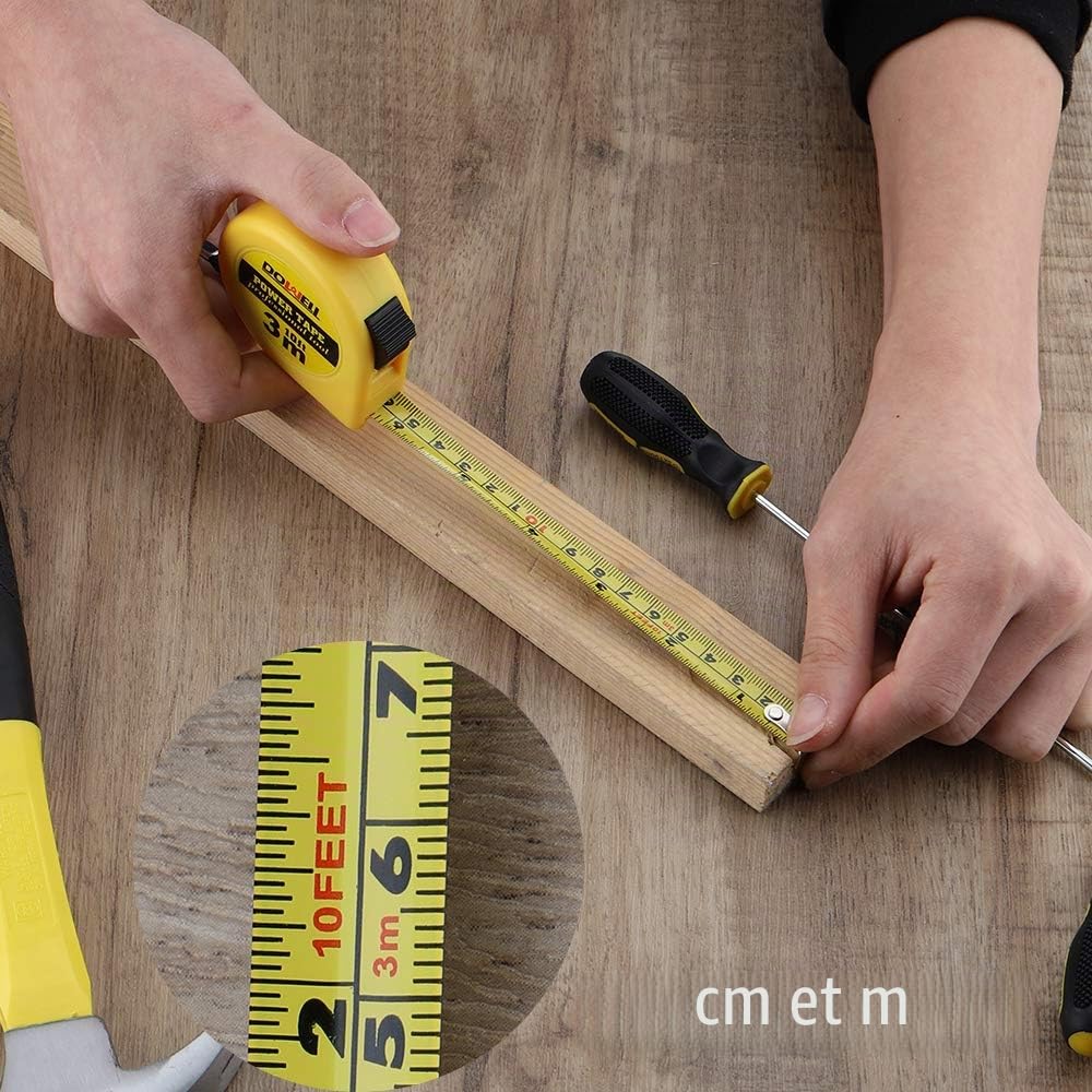 DOWELL - Ensemble d'outils pour propriétaire de 24 pièces, kit d'outils ménagers avec sac à outils portable