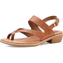 EuroSoft Women's Nessie Sandal, Cognac, 7.5