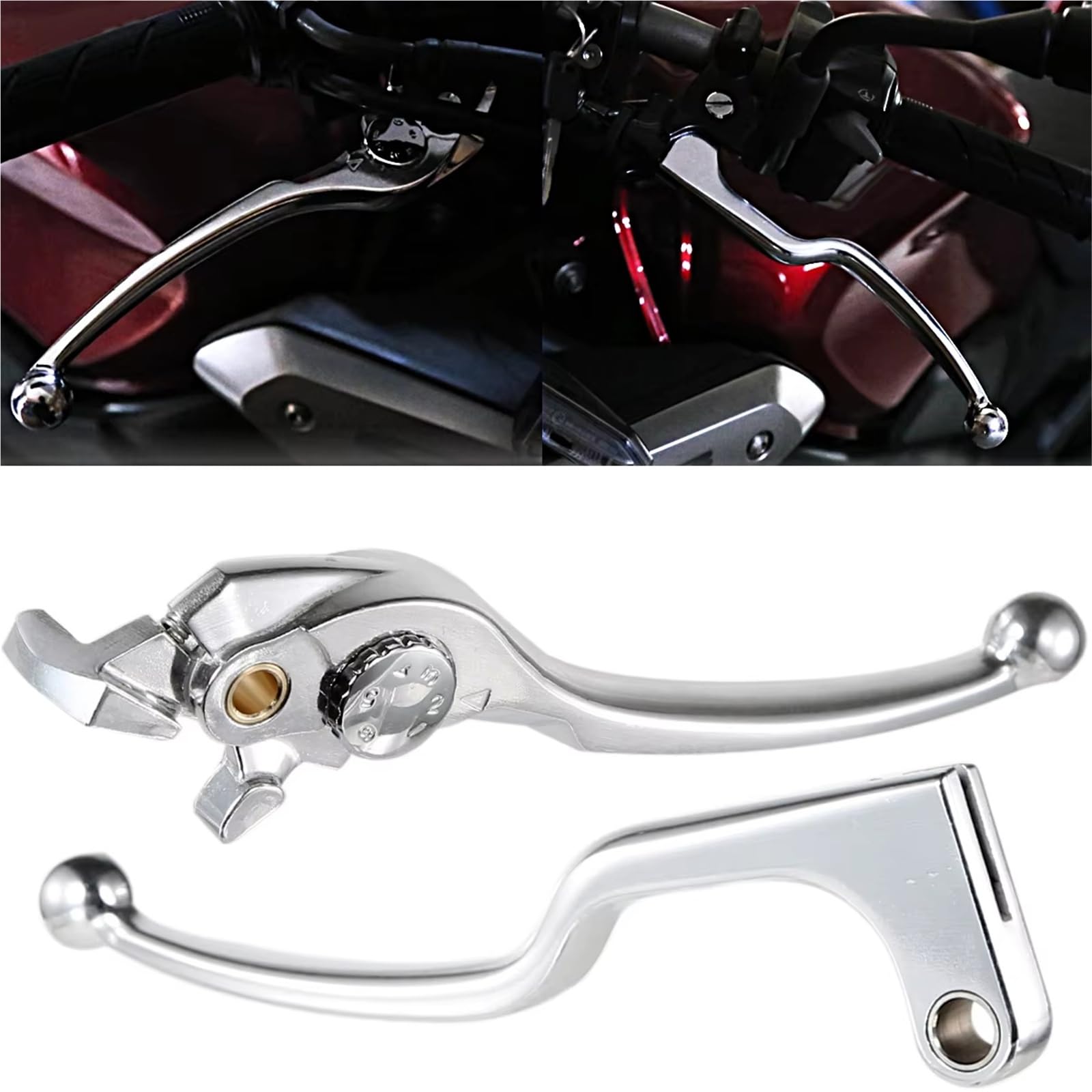 Koehxj One Color Brake Clutch Levers Motorcycle Polished Front Clutch For Cbr 650 For Cb For 650R For 650F 2014-2023(1Pair)