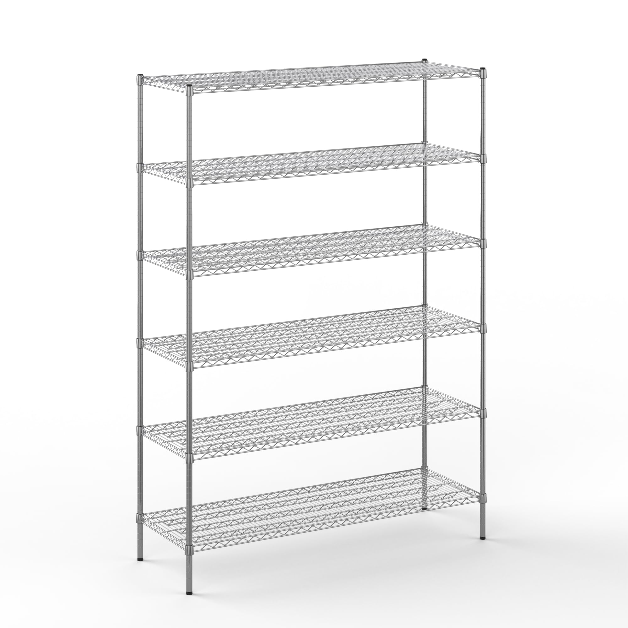 21" Deep x 60" Wide x 86" Height Wire Shelving Kit | 6-Tier | NSF Commercial Storage Rack Unit