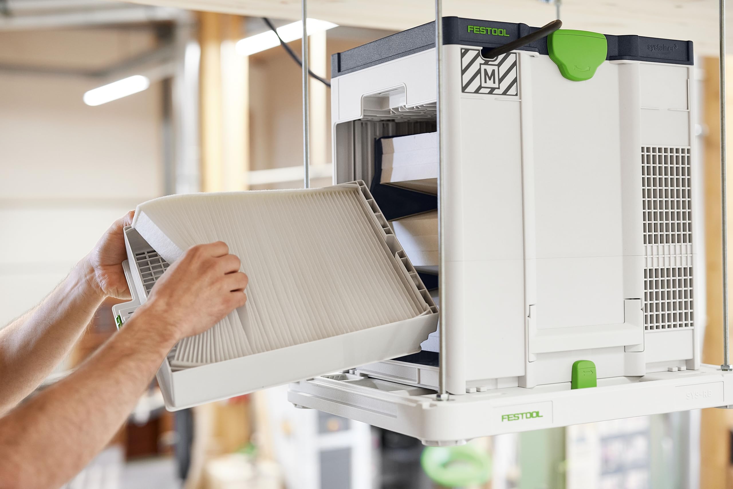 Festool Prefiltro – Filtro para purificador de aire para proteger el filtro principal, apto para purificador de aire SYS-Air, 5 unidades | Compatible con SYS-AIR M y H - Cambio sin herramientas - Protege el filtro principal
