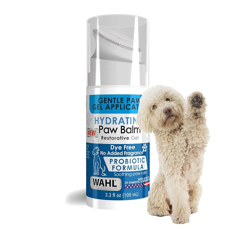Wahl Bálsamo Hidratante em Gel para Patas de Cães com Aplicador, Sem Fragrância, 100 mL