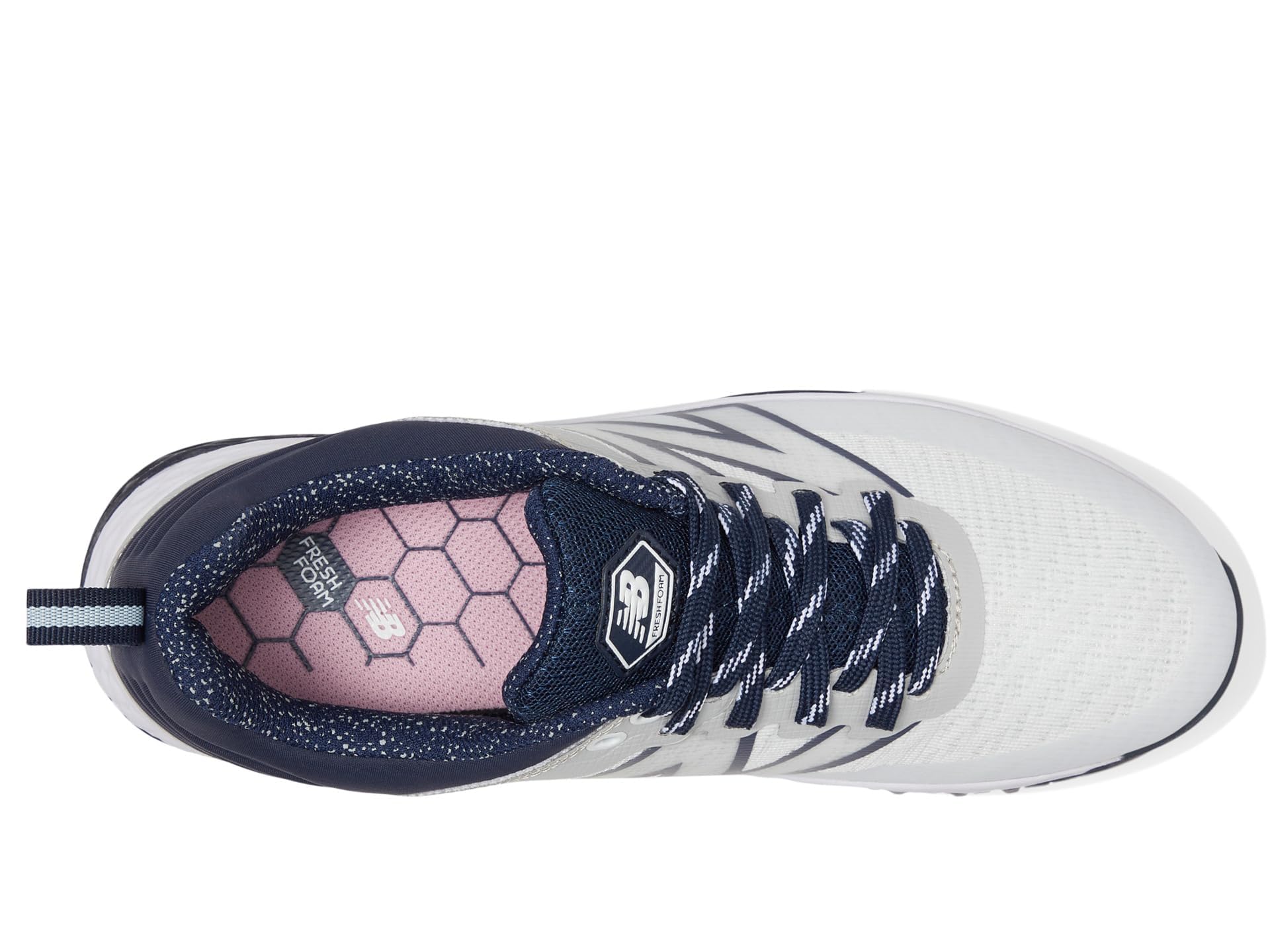 Image secondaire de New Balance Fresh Foam Contend V2 - Chaussures de Golf Femme, Blanc/Bleu Marine, Taille 38 EU