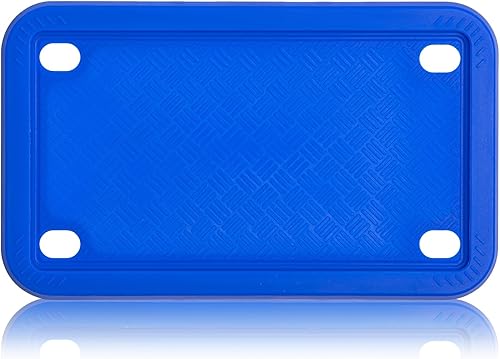 Miniatura 1 de XCLPF Marcos de silicona para placa de motocicleta de 4 x 7 pulgadas, placa de respaldo de motocicleta a prueba de óxido, a prueba de sonajeros