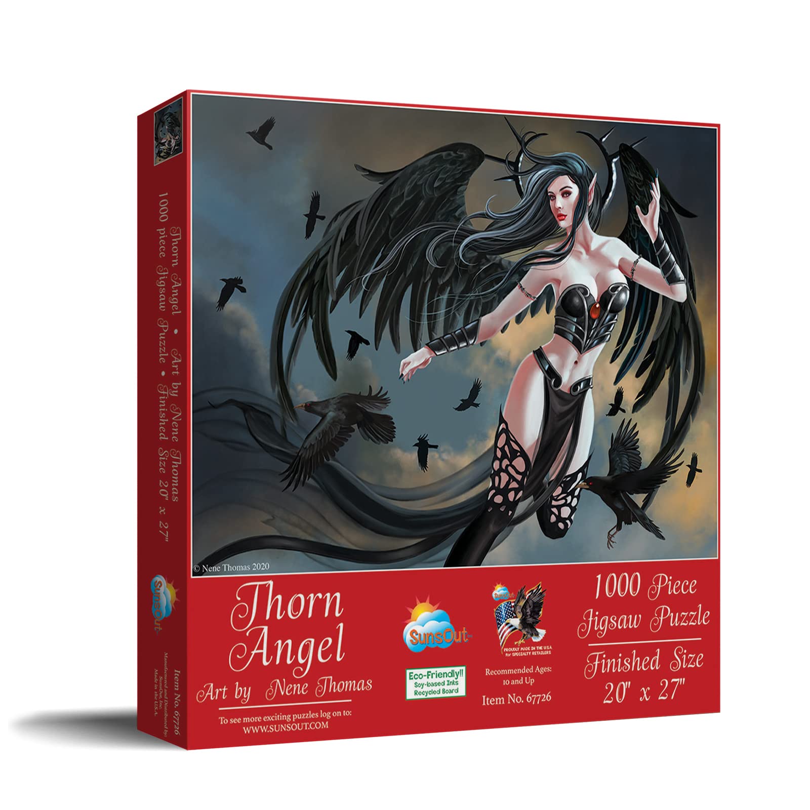 SUNSOUT INC - Thorn Angel - Puzzle da 1000 pezzi dell'artista: Nene Thomas - Dimensioni finite 50,8 x 68,6 cm - MPN# 67726