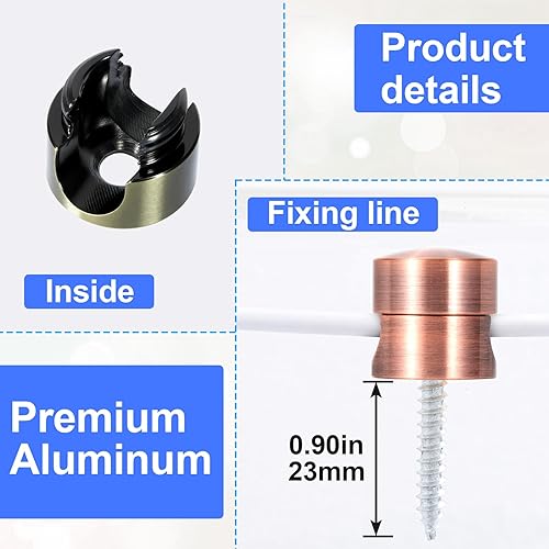 Miniatura 29 de 3 juegos de soportes de cargador para cables, soportes de anclaje de cable ajustables plateados, clips de cable de metal adhesivos, organizadores de