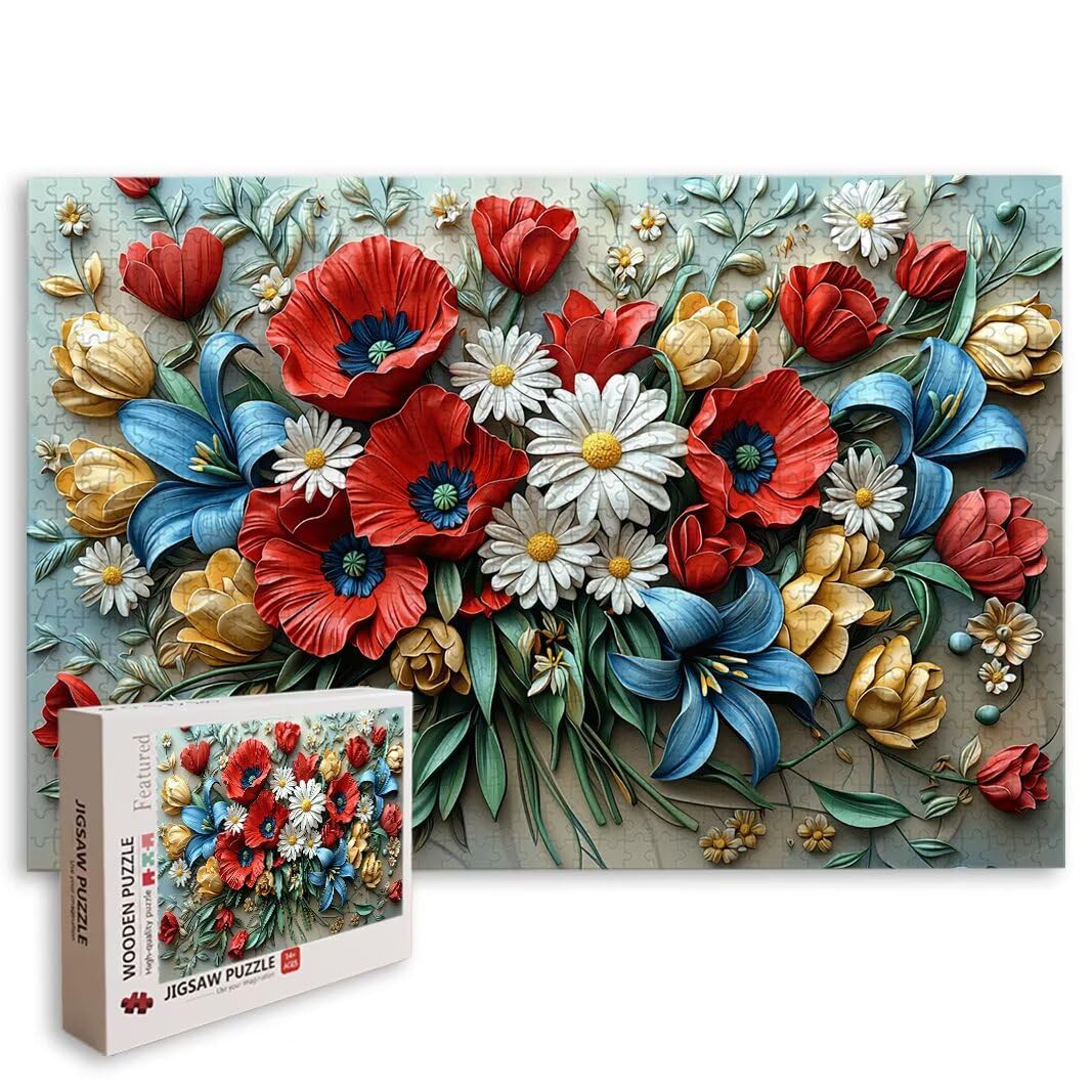 Puzzle 2000 Pezzi, Puzzle Fiori, Misura: 100x71cm, Regalo Donna/Uomo -8683