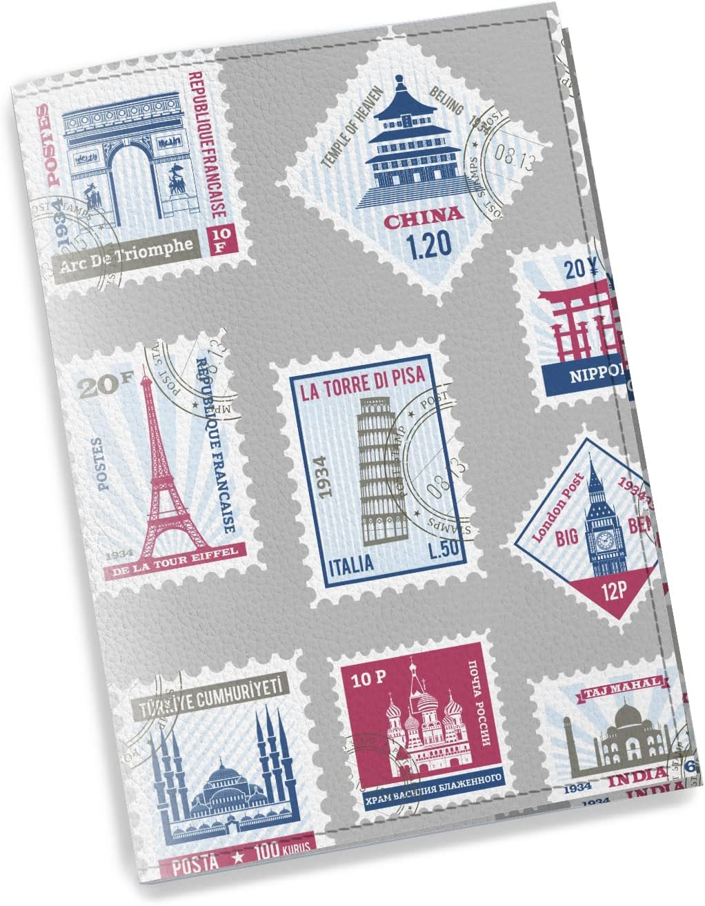 WS Wallpaper Passport Cover Passport Holder Eco Leather