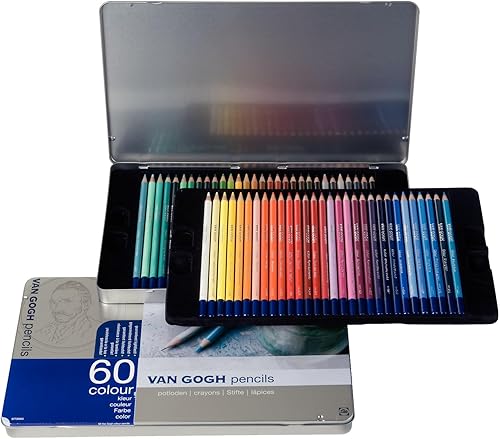 Miniatura 1 de Juego de lápices de 60 colores Van Gogh (carcasa metálica) (importación de Japón)