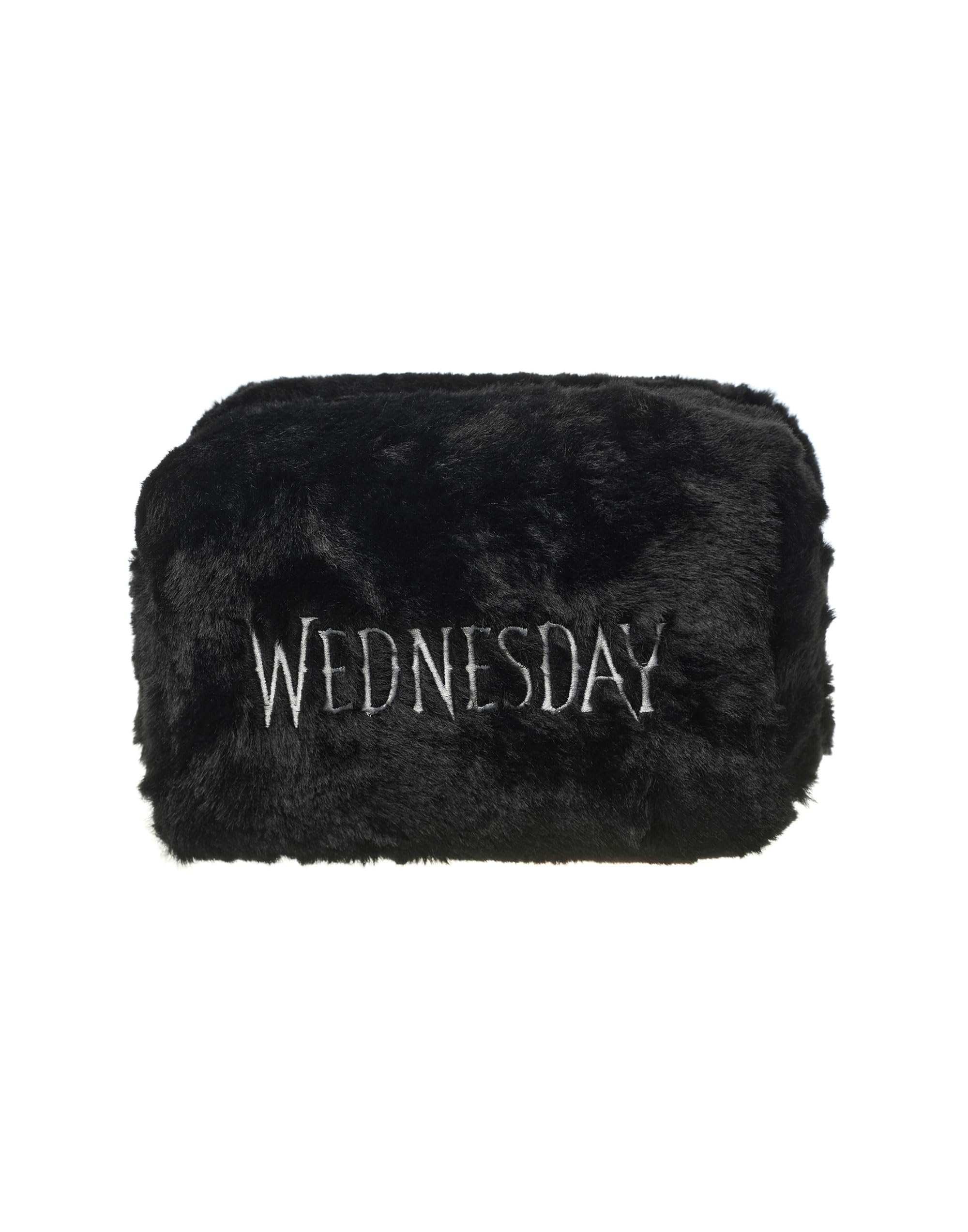 Wednesday Make Up Bag & Mirror | Addams Cosmetic Zip Up Container with Portable Accessories | Ladies Makeup Travel Pouch for Women & Teens | Netflix Series Merchandise Apparel Gift - Image 3
