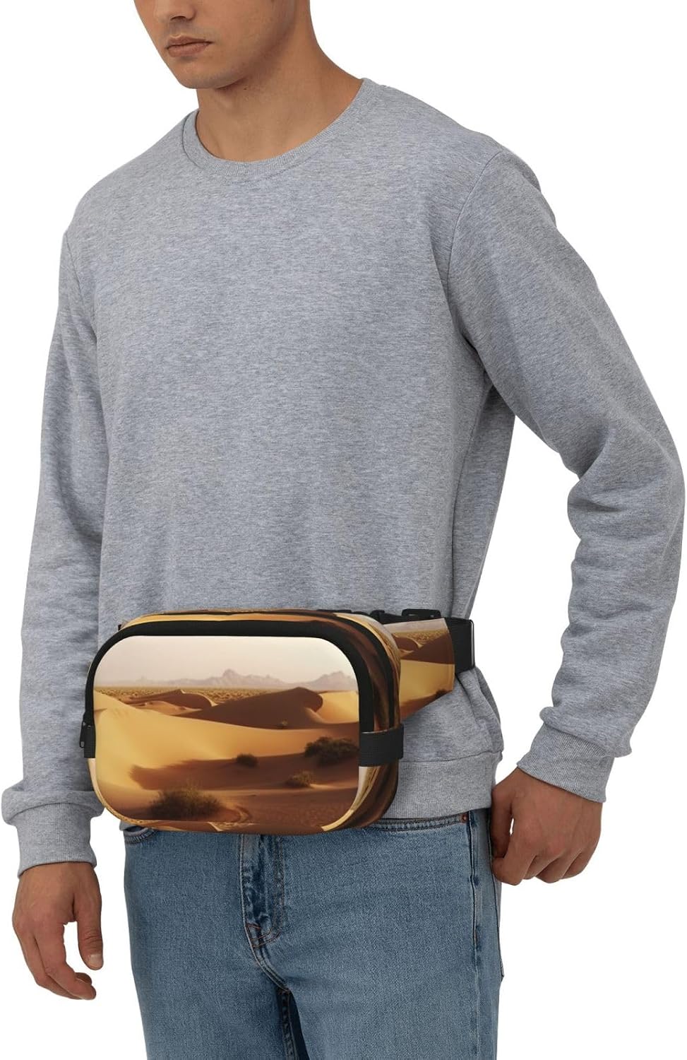Fanny Packs for Women Adjustable Belt Bag Lightweight Fashion Waist Packs Men Sling Bag Desert landscape Fanny Pack Crossbody Belt Bag for Traveling Workout Running Cycling