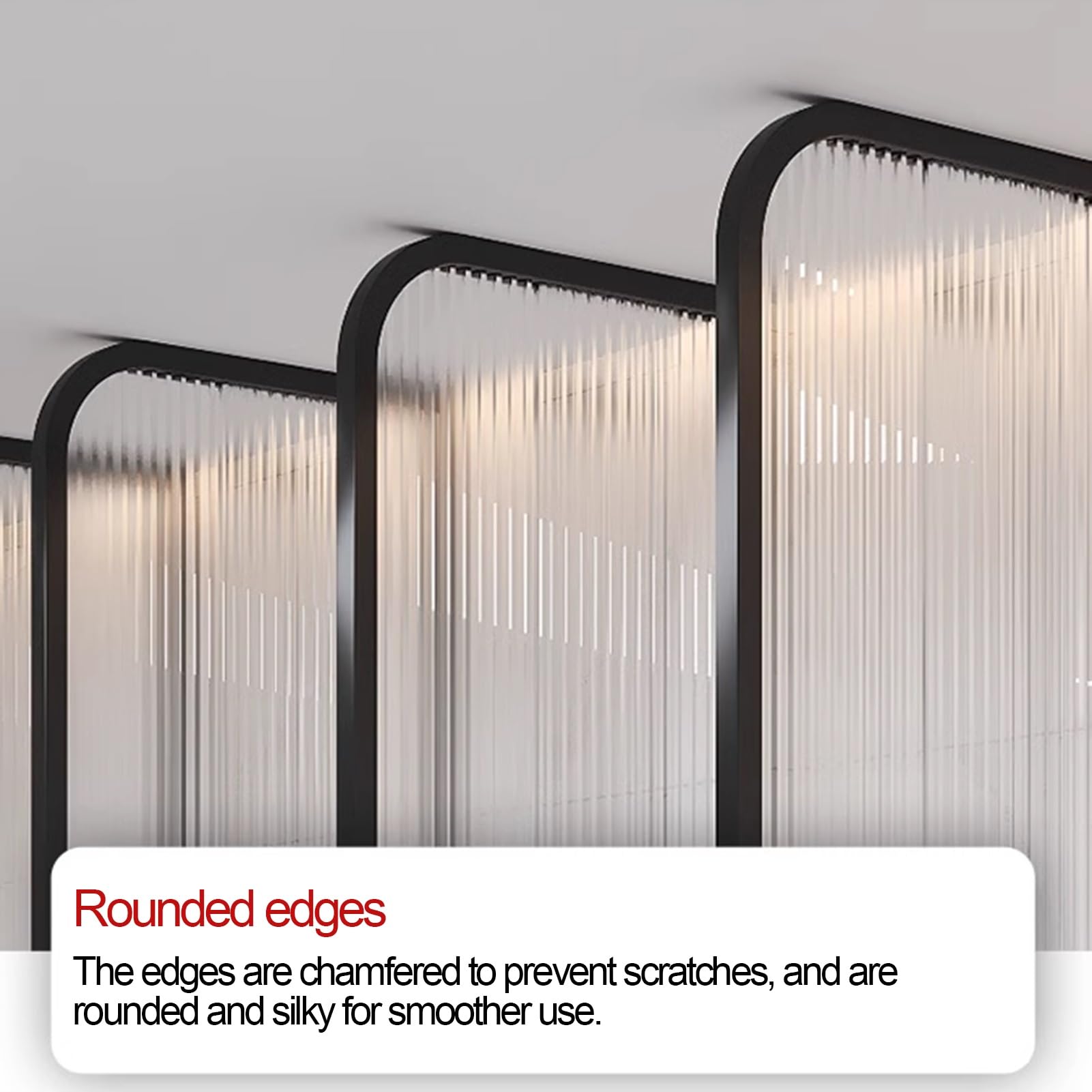 Raumteiler, durchscheinend, aus Glas, Bodenmontage, Sichtschutz für Restaurants, 60 x 30 cm, gehärtetes Glas, Urinal und Schreibtisch-Trennwand, stilvolles weißes Design