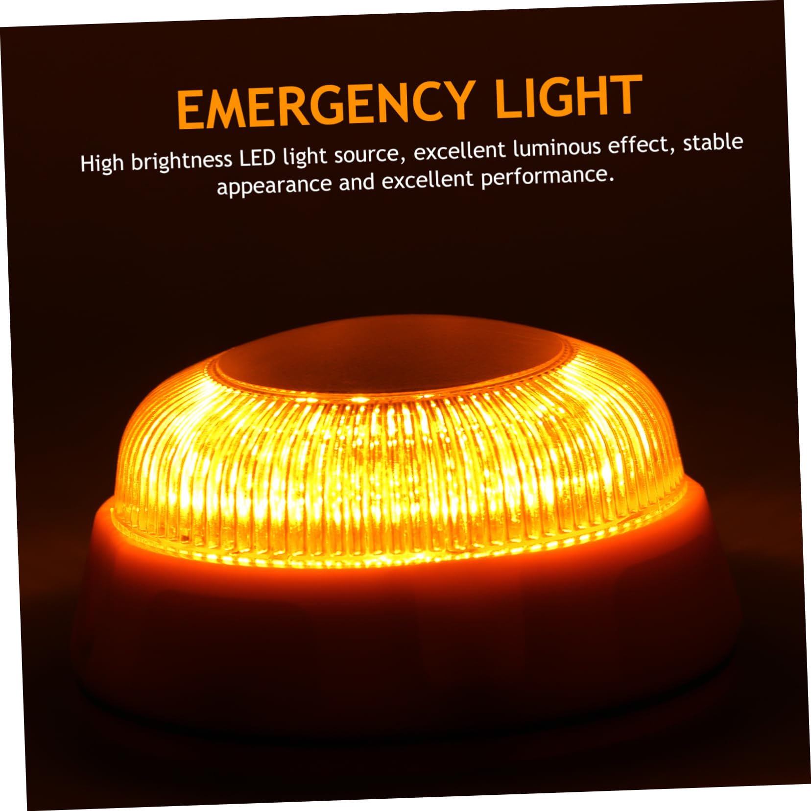 ULTECHNOVO 3piezas Luz De Advertencia Led Amarilla Para Vehículos Luz De Emergencia Magnética Intermitente Portátil Para Seguridad Carretera