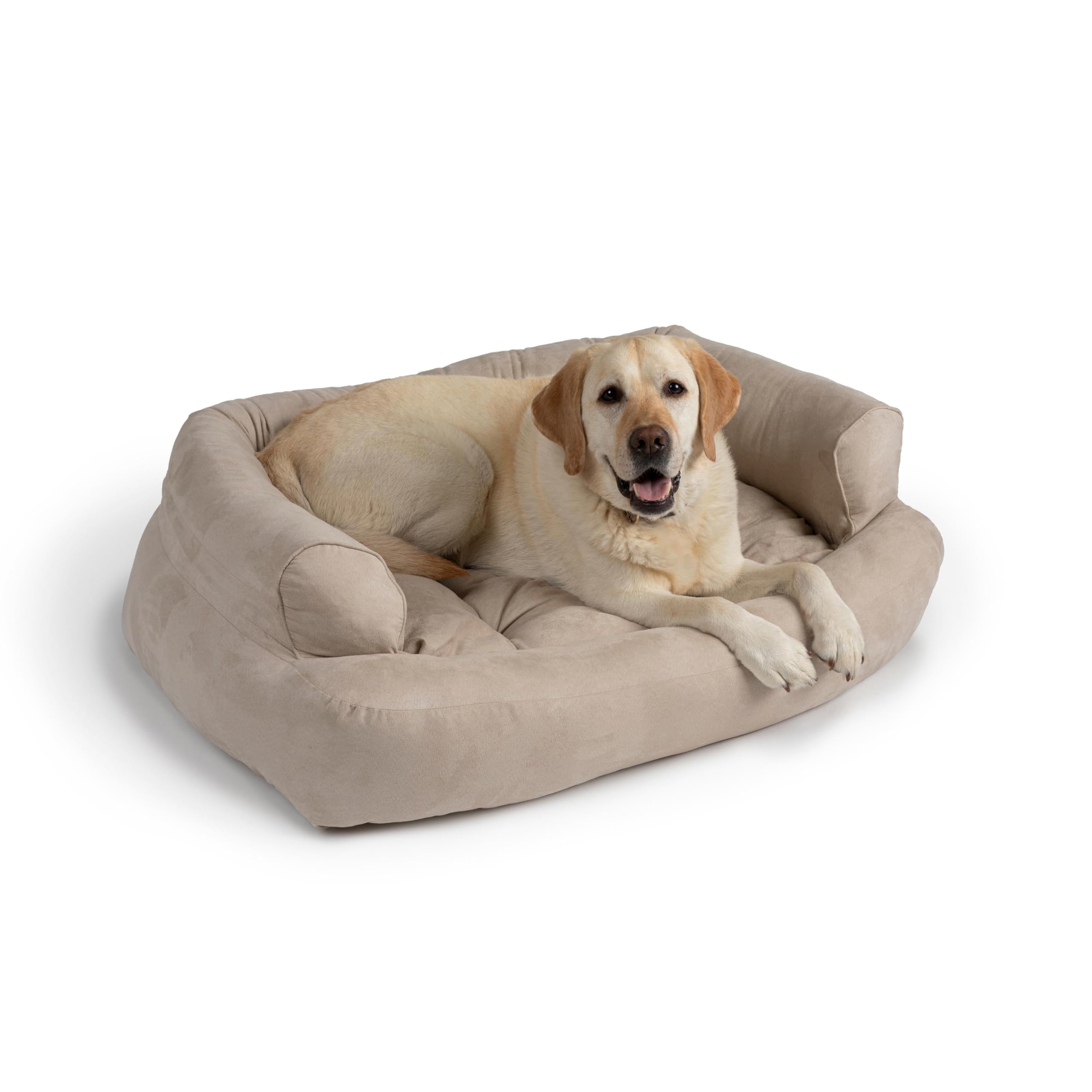 Snoozer Overstuffed Luxury Dog Sofa Small Buckskin