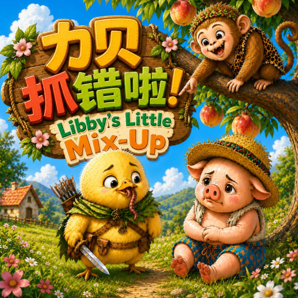Libby’s Little Mix-Up 力贝抓错啦！: Libby, Gobo, & Milo in Happy Valley - Original, Warm and Silly Stories for Little Ones in English, Chinese & Pinyin! (English-Chinese Bilingual Kids' Books)