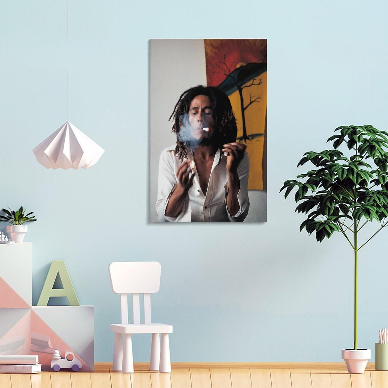 Amazon.co.jp: ピラミッド・アメリカ ボブ・マーリー ポスター - ボブ・マーリー ワン・ラブ 2024 映画 - (54×36インチ)  寝室、オフィス、音楽室、壁の装飾に最適 : ホーム＆キッチン ボブ・マーリー ワン・ラブ – 映画ポスター ポスター装飾絵画キャンバス壁アート ..., image size:1600x1600