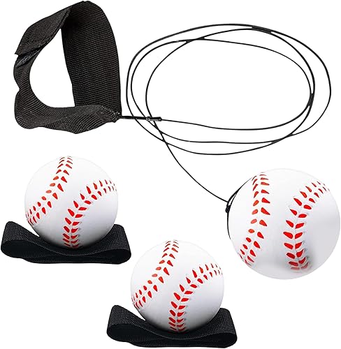 Reactive Sports - Pelotas de muñeca 6 unidades Pelotas de rebote con cordón elástico Juguete de muñeca para adolescentes y adultos para hacer
