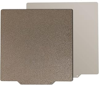 djkyu 3D Printer Parts Double Sided Textured PEI Powder Coated Spring Steel Sheet Build Plate Hot Bed 220/235/310/410 Fit For Ender 3 (Color : Single-sided, Size : 410X410mm)