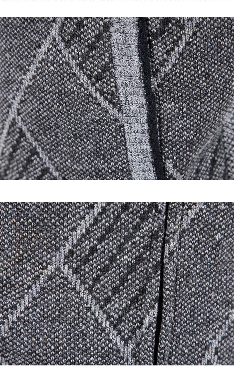 Chaleco de punto con cuello en O para hombre Otoño Invierno Hicken Warm Zipper Jumpers Tank Tops Azul Gris 9 XXXL, Azul Gris9, XXXL