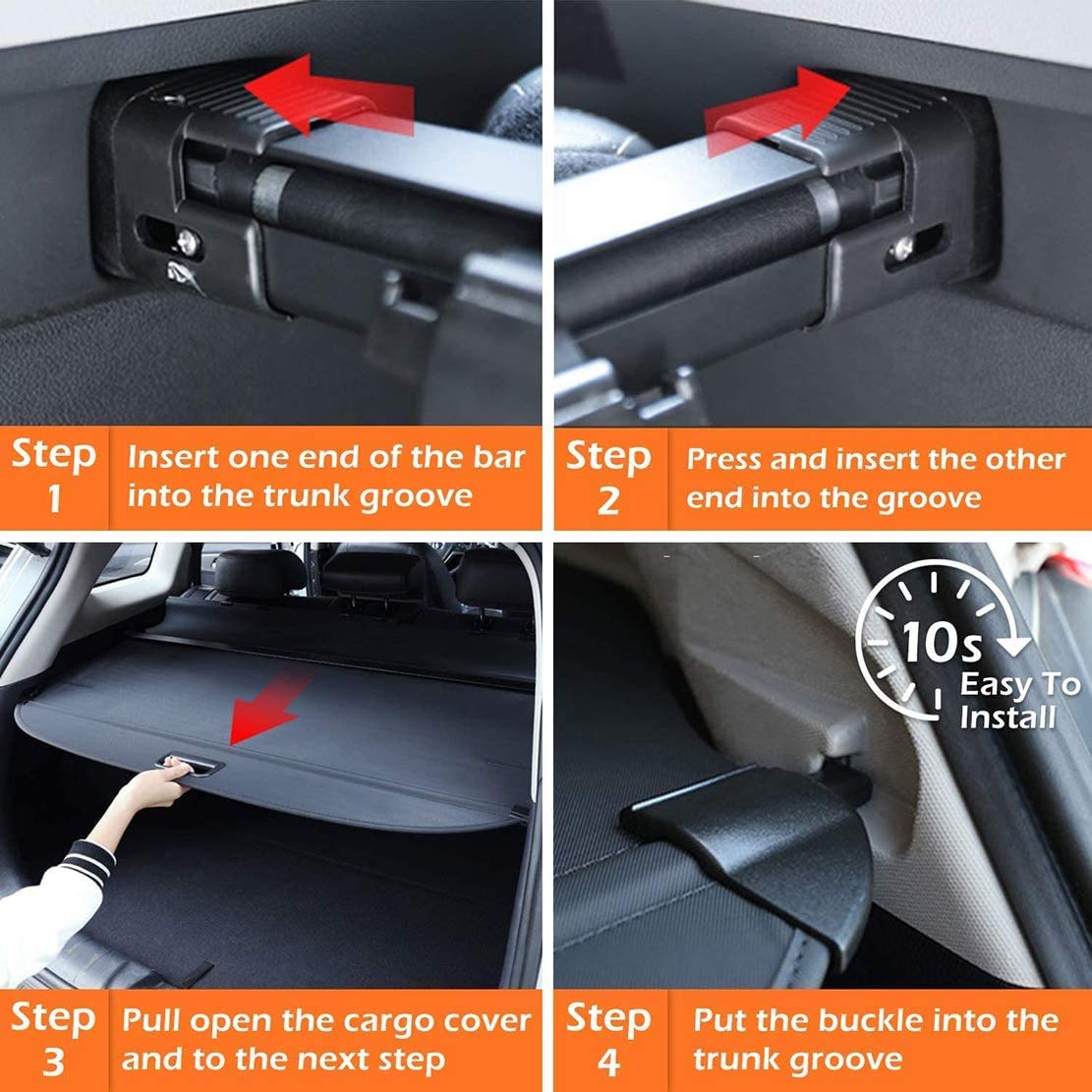 Estante De Paquetes RetráCtil Para W164 ML Class ML300 ML320 ML350 ML550 2006-2011 Protector Maletero Funda Tapa Cubierta Del Compartimento De Carga Persiana Enrollable Accesorios De Coche