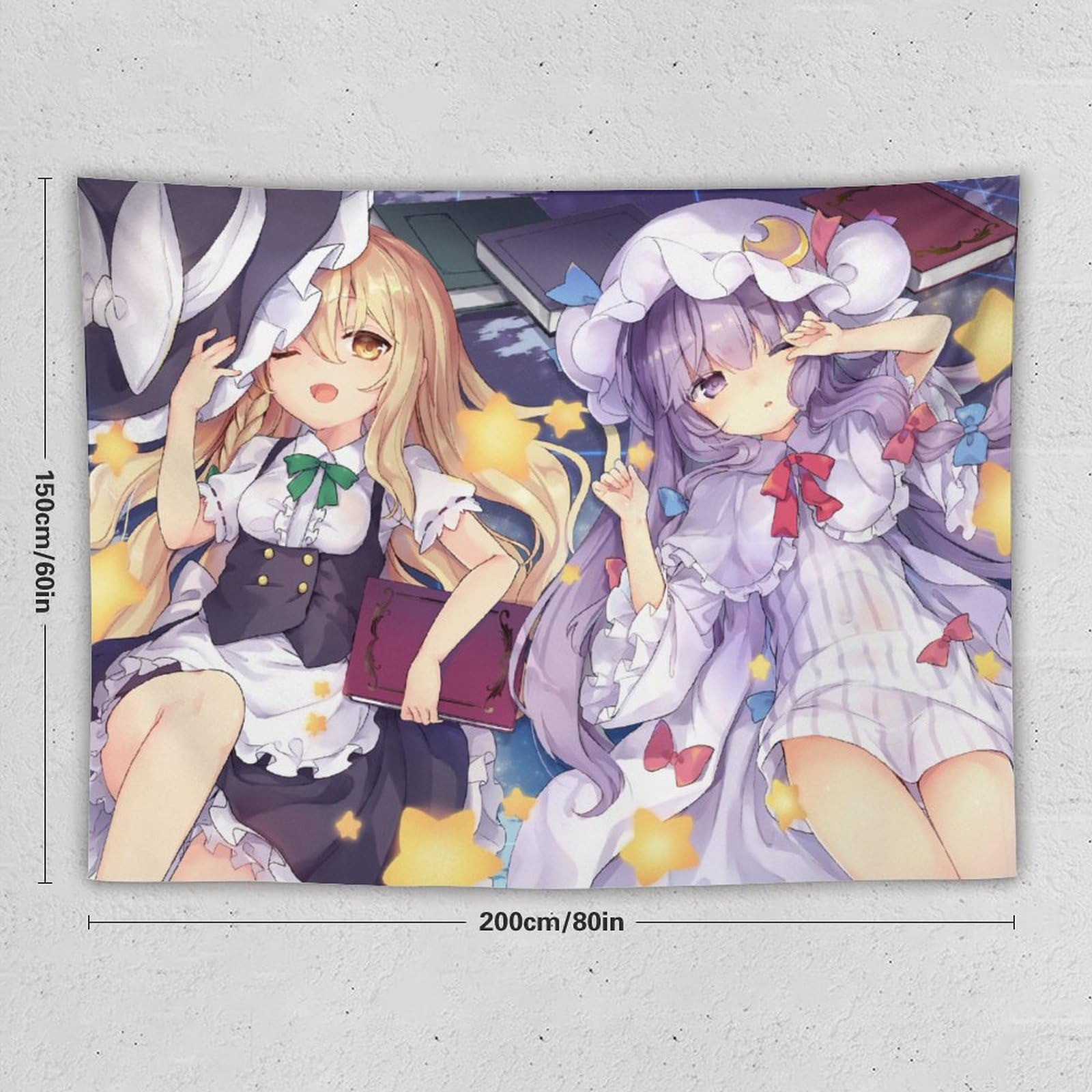 Amazon.co.jp: タペストリー 東方シリーズ 霧雨魔理沙 パチュリー