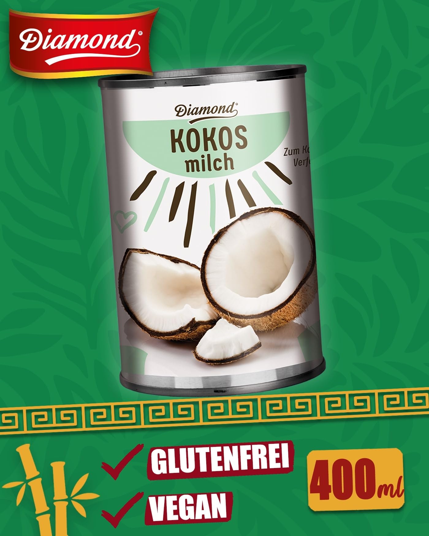 Diamond Leche de Coco 17-19% Grasa - 12 Latas