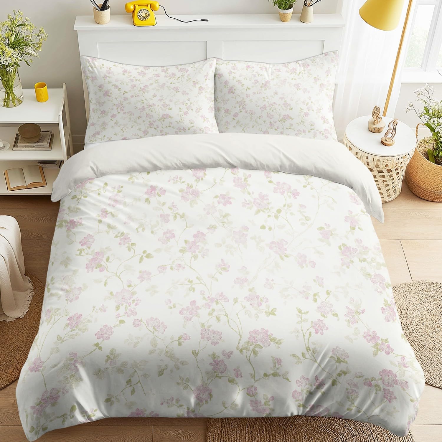 Housse de couette floral romantique pour une chambre d'ado douce
