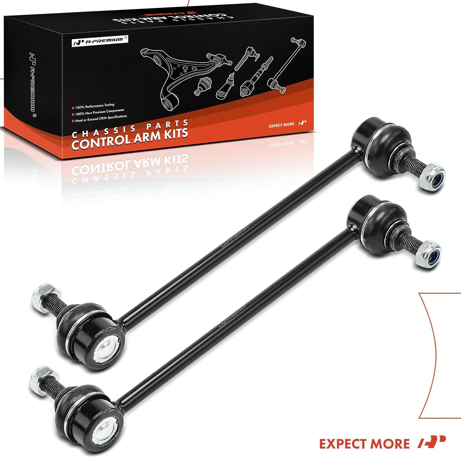 A-Premium 2 x Front Sway Bar Links Stabilizer Bar Links, Compatible with Chevrolet Spark 2013 2014 2015, Spark EV 2014 2015 2016