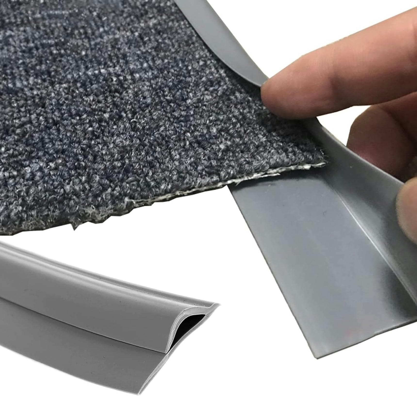 Tira antideslizante para bordes de alfombras, encuadernación autoadhesiva para suelos con altura inferior a 6 mm