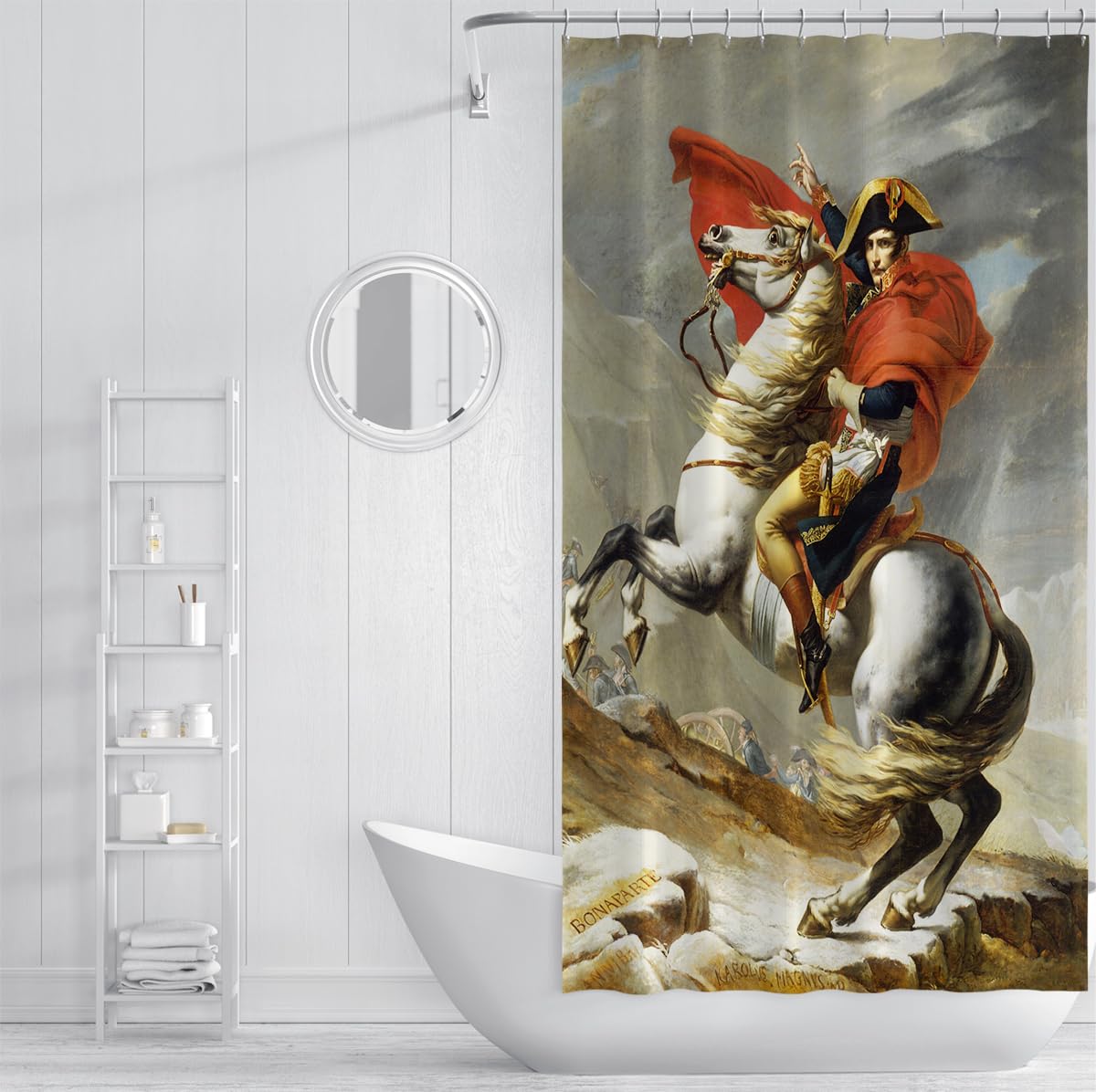 Décoration Salle de Bain Polyester Étanche 240x180cm