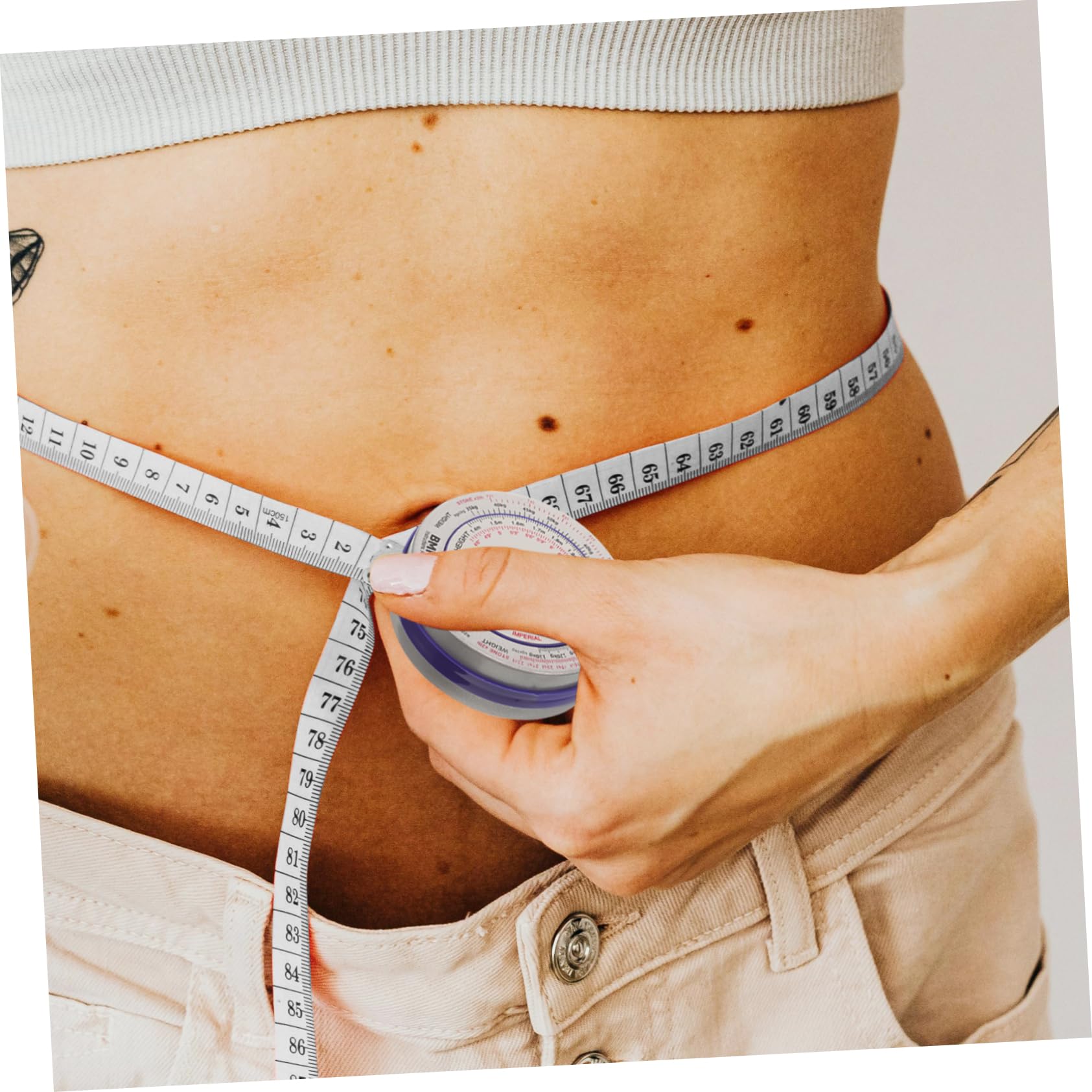 NUOBESTY 5 Pezzi Misuratore Multifunzionale Righello Portatile per Misurazioni Corporee per Fitness e Cucito Design e Pratico