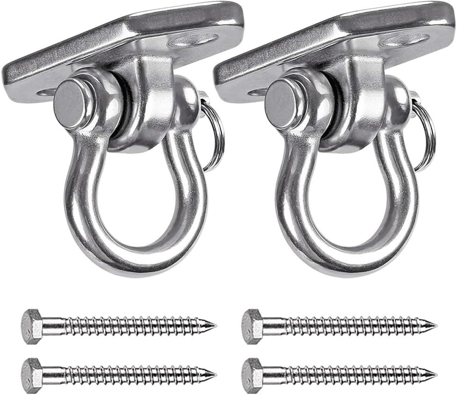 VHJdtE Ceiling hooks, 2Set Swing Hooks Diamond and Square Hanging Kit with Bearing Swivel