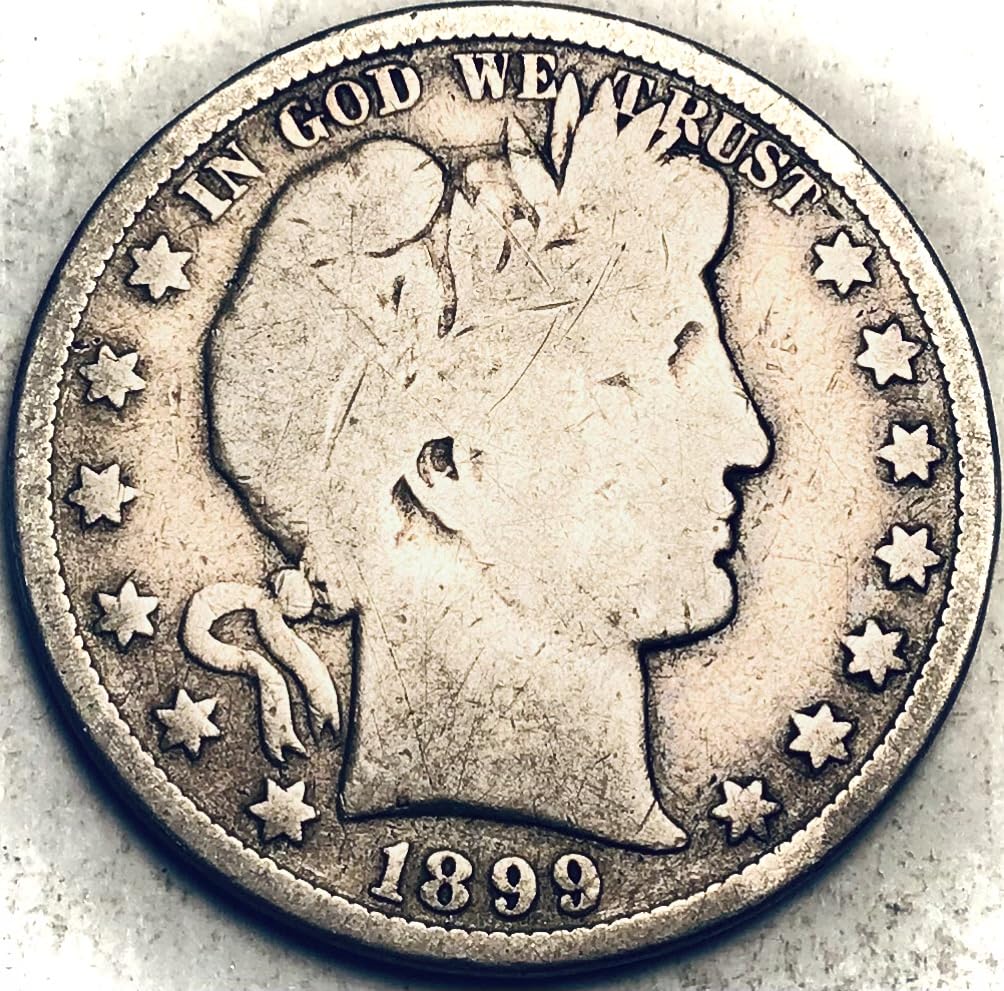 1899 P Barber Silver Half Dollar Good