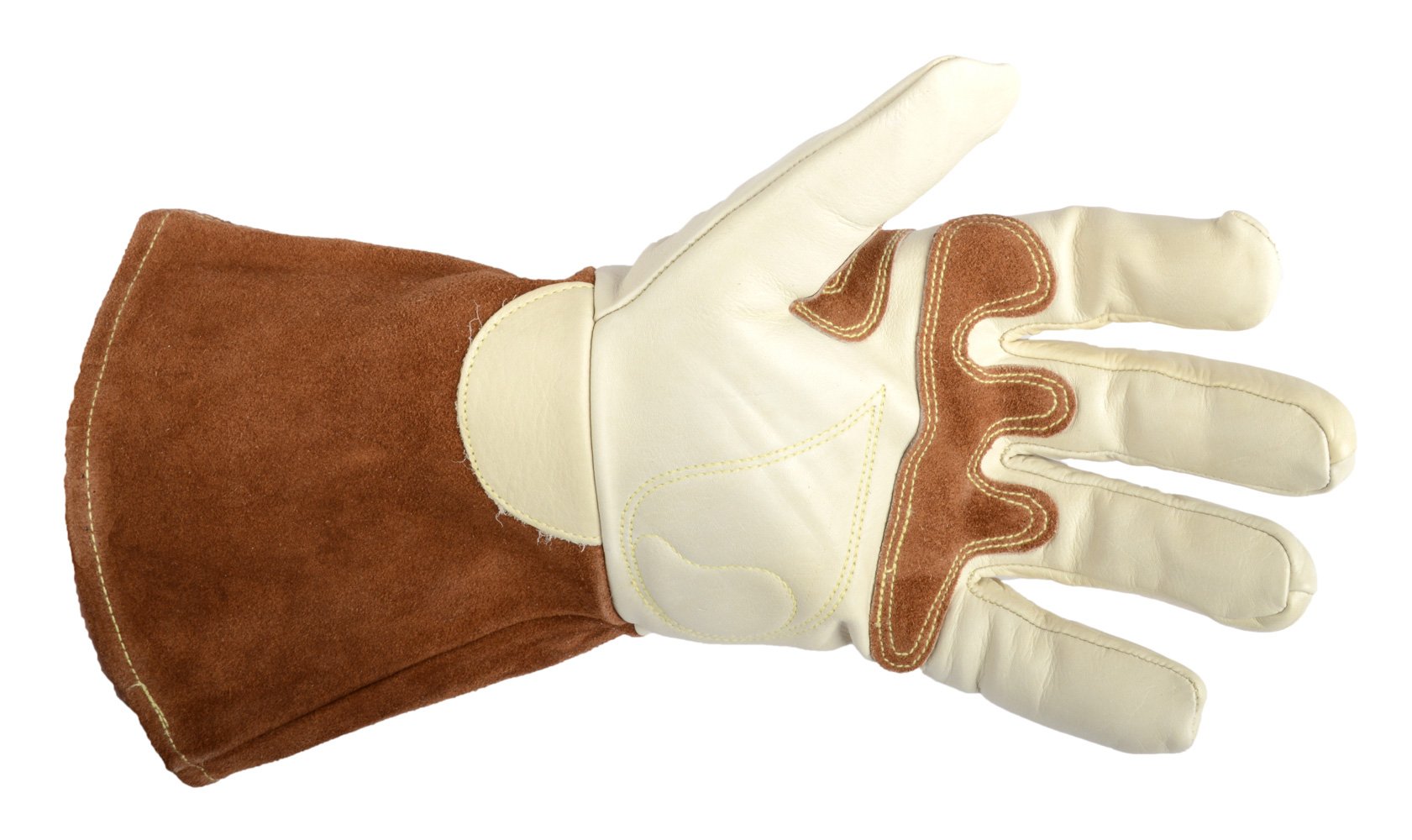 Forney 53411 Signature Men's Welding Gloves, X-Large, White/Brown