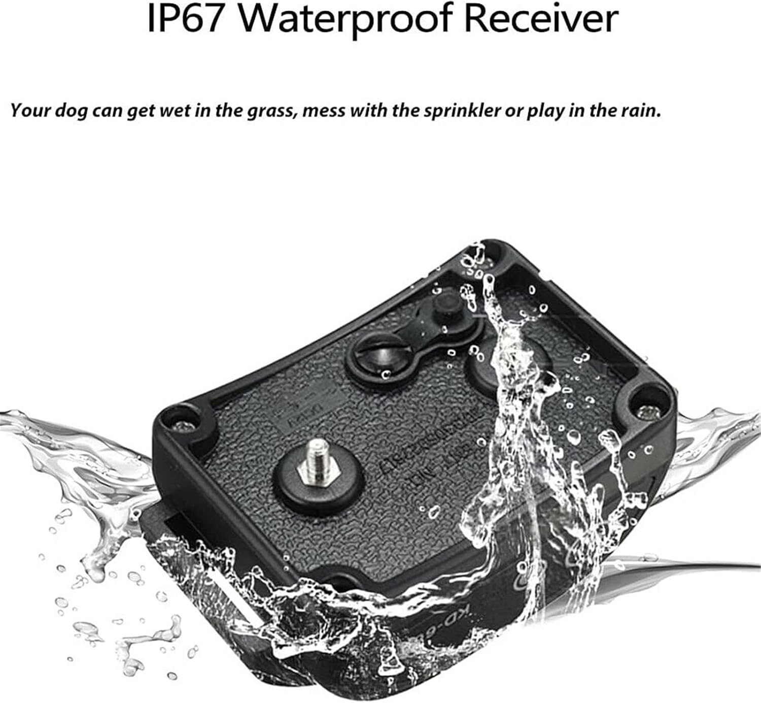 Electric Dog Fence, In-ground/Aboveground Pet Containment System, IP66 Waterproof Training Collar Receiver, Vibrate Shock Tone Correction, 656Ft Boundary Wire for Small Medium Large Dogs,for3dogs