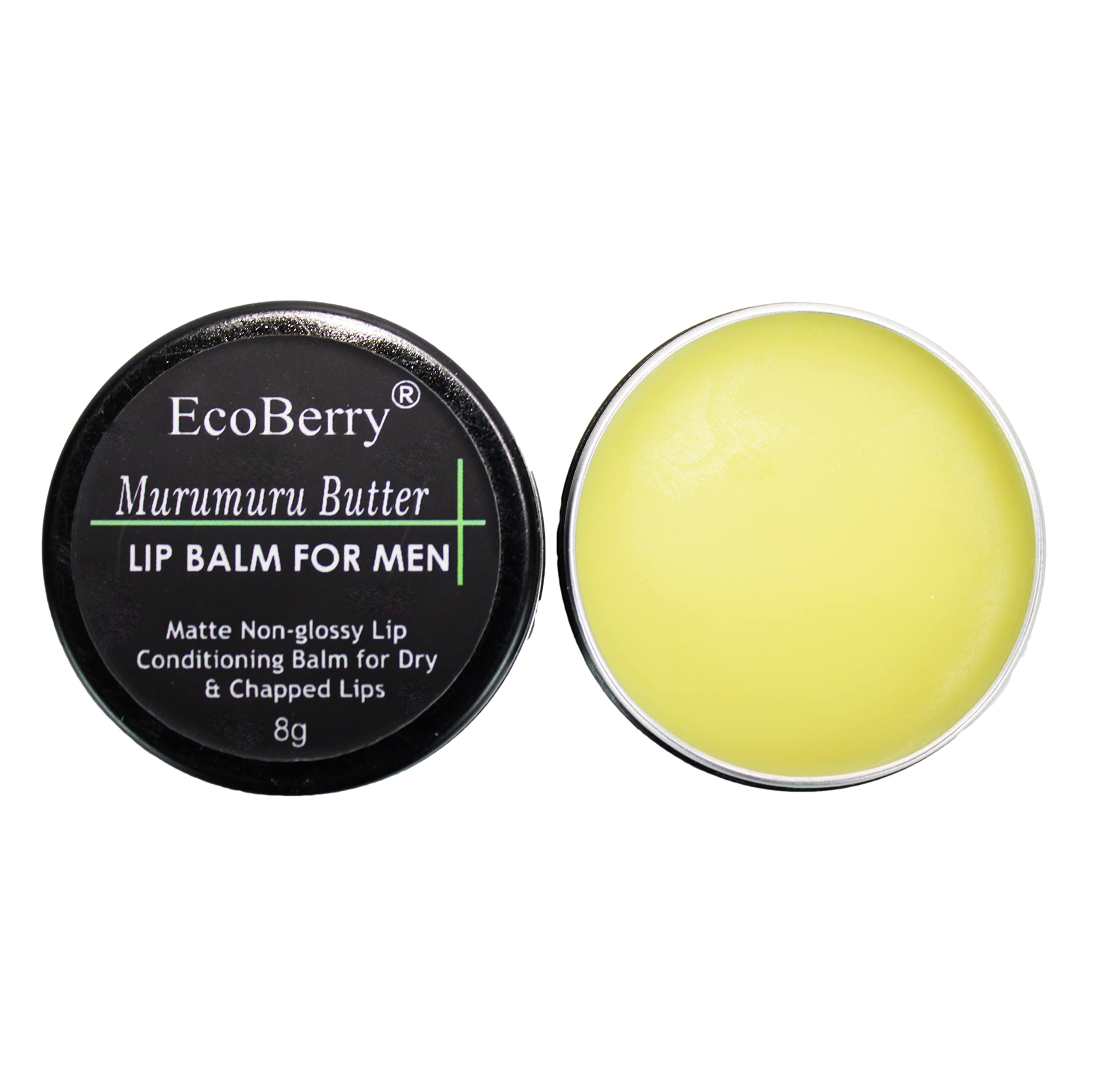 EcoBerry Murumuru Butter Lip Balm For Men Dry, Chapped Lips, Non-shiny Moisturizing, Conditioning, Natural SPF Enriched with Cocoa butter & Vitamin E, Mineral Oil Free, Preservative Free, Veg-image-49