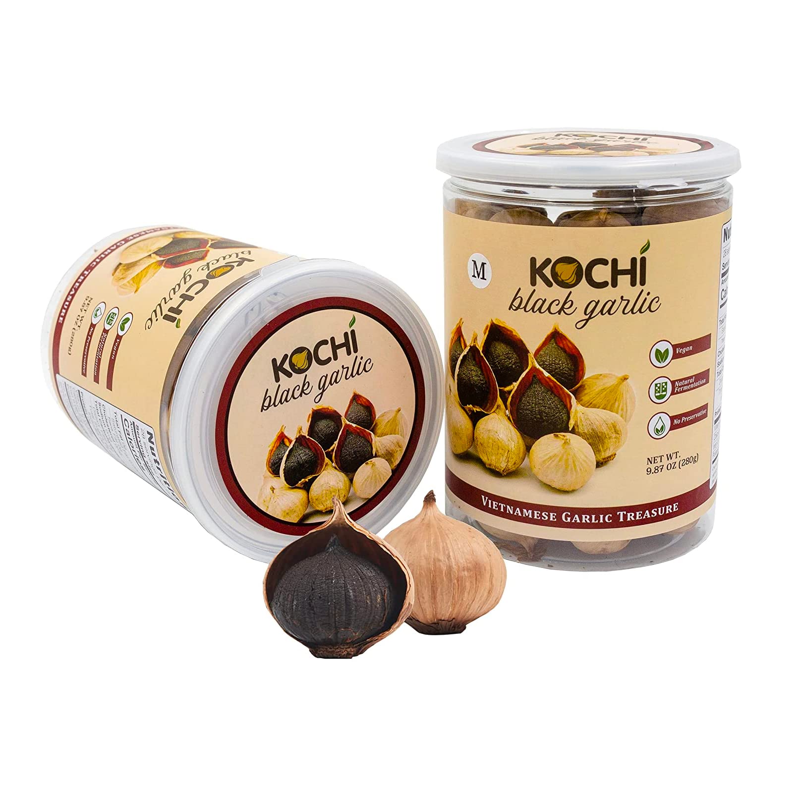 Buy Kochi Whole Black Garlic, 280g/9.88 Oz, Aged Black Garlic Fermented