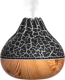 Difusor de llama volcánica, humidificador volcánico - Difusores de llama simulada de 2 modos - Luz ambiental RGB, difusores de llama, niebla de fuego, purificación de aire silenciosa y effios