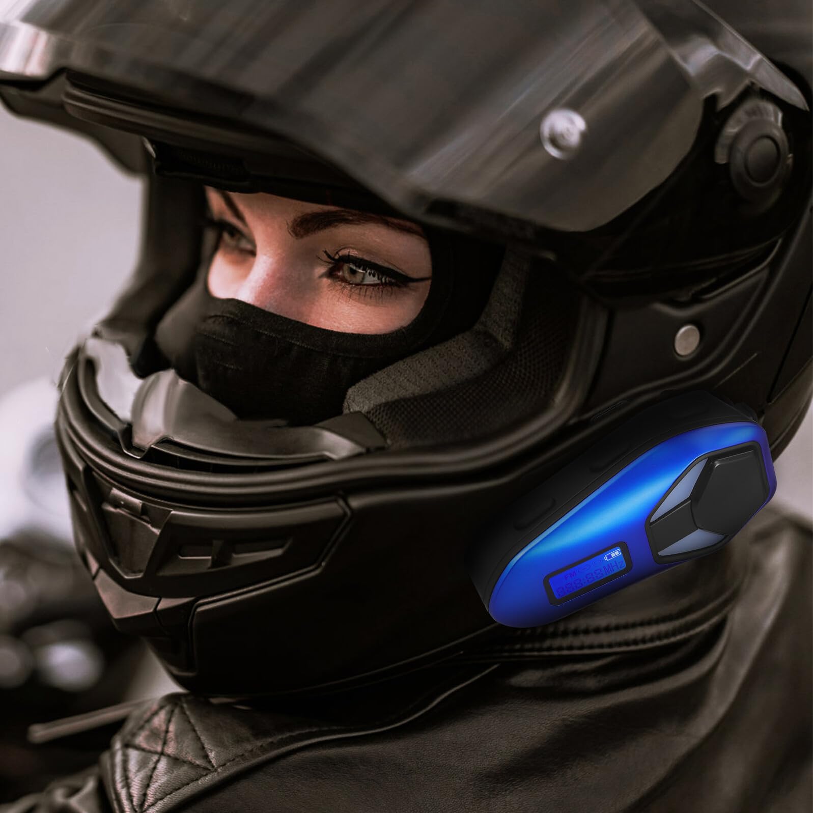 PLAFOPE Cuffie Wireless per Casco da Moto Microfono con Cancellazione del Rumore Batteria da Tecnologia Stereo per Ascolto Musicale e Chiarezza Vocale Durante i Viaggi