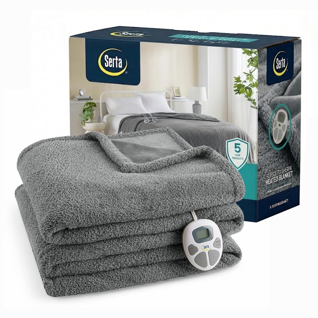 Serta Heated Electric Queen Blanket