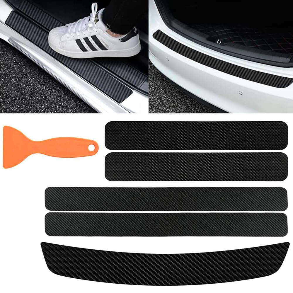 4 Stuks Rvs Auto Instaplijsten Protector Voor Ford Kuga 2019-2024, Auto-instaplijstbeschermer Welkom Pedaal Strip Cover Kick Platen Protector Accessoires,A