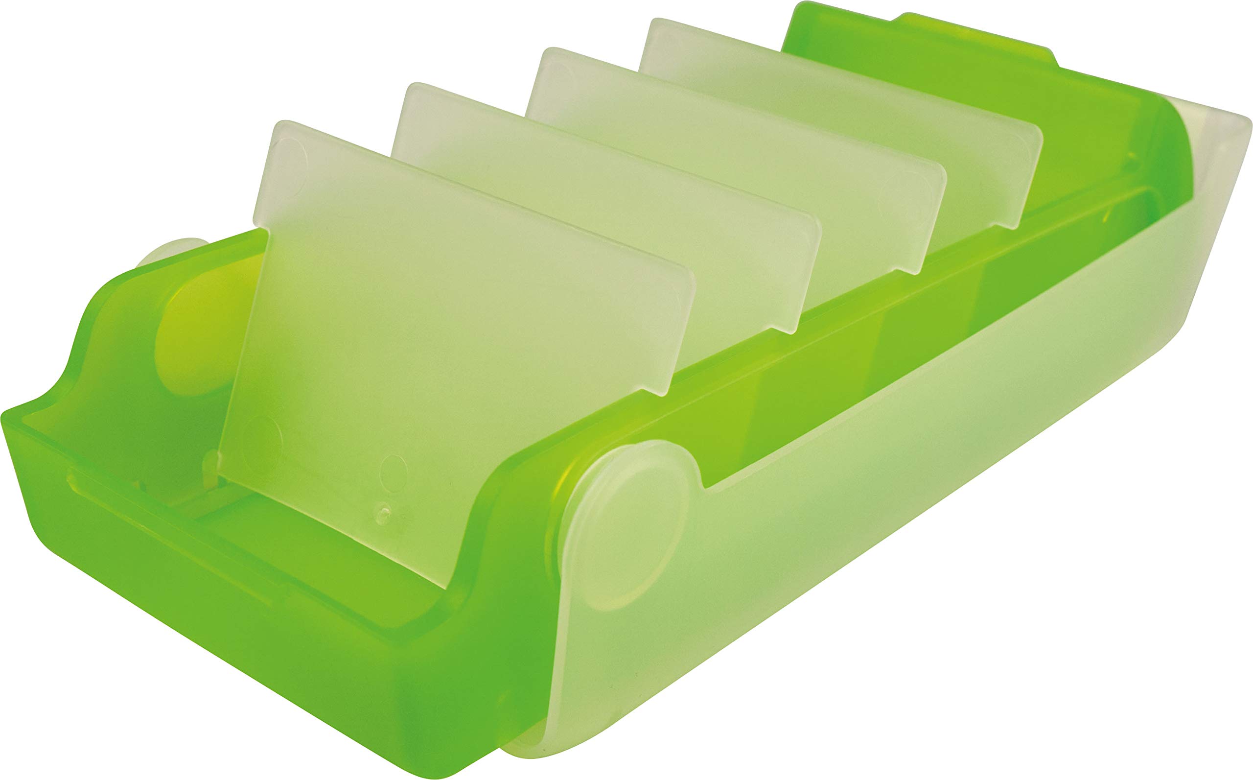 Helit Beebox Boîte à cartes flash A8 pour 600 cartes Vert citron