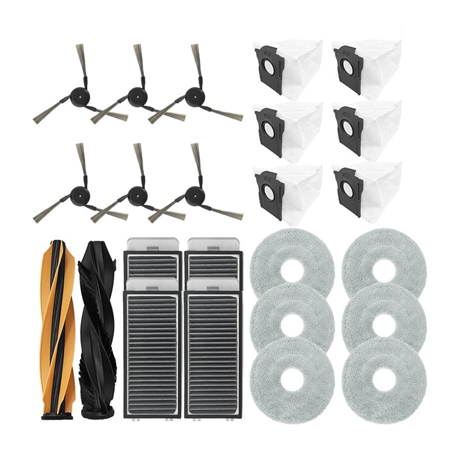 Kicici Compatible With Dreame X50 Ultra / S40 Enhanced Edition/Dreame L50 Pro Ultra/MOVA V50 Ultra Vacuum Cleaner Parts Main Brush Accessories(Set 3)