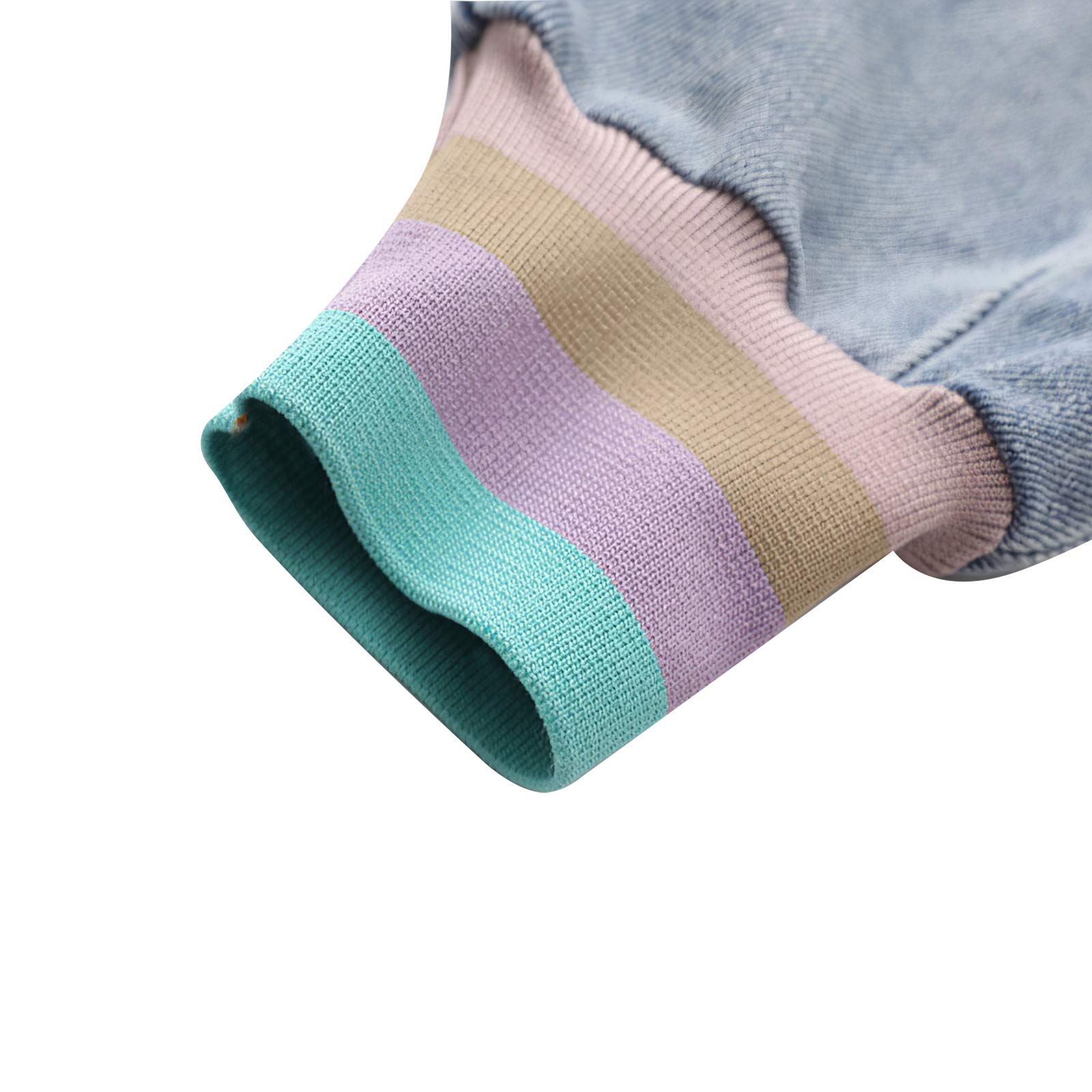 amropi Filles Ensembles Pantalon et Haut Sweats à Capuche Survêtement Jeans Jogging Vêtement pour 3-15 Ans