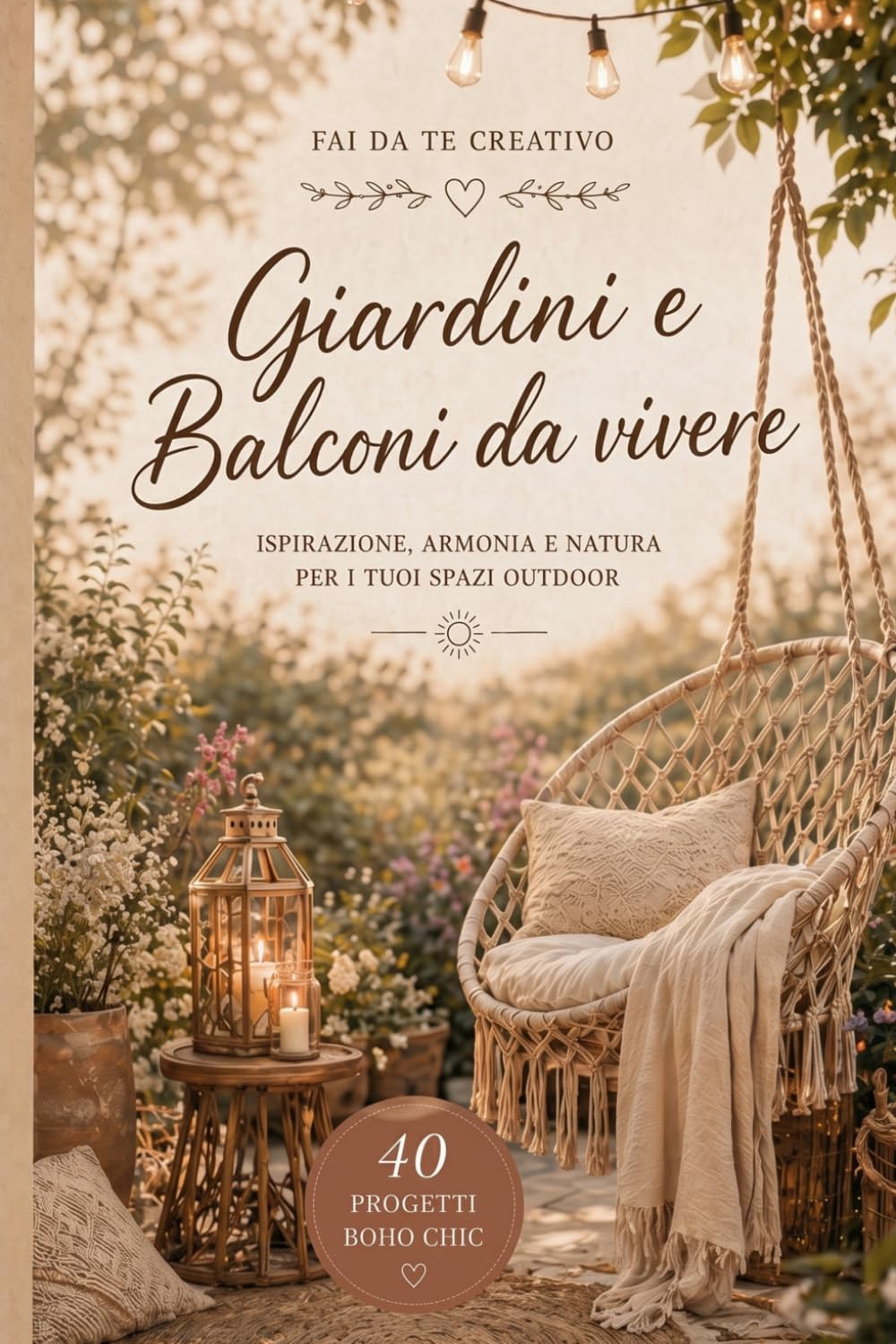 Fai da Te Creativo: Giardini e Balconi da Vivere: 40 Progetti Boho Chic con legno, ferro, vetro, corda, tessuti, materiali naturali e di recupero (Fai ... L'Arte di Creare con il Cuore e la Natura)