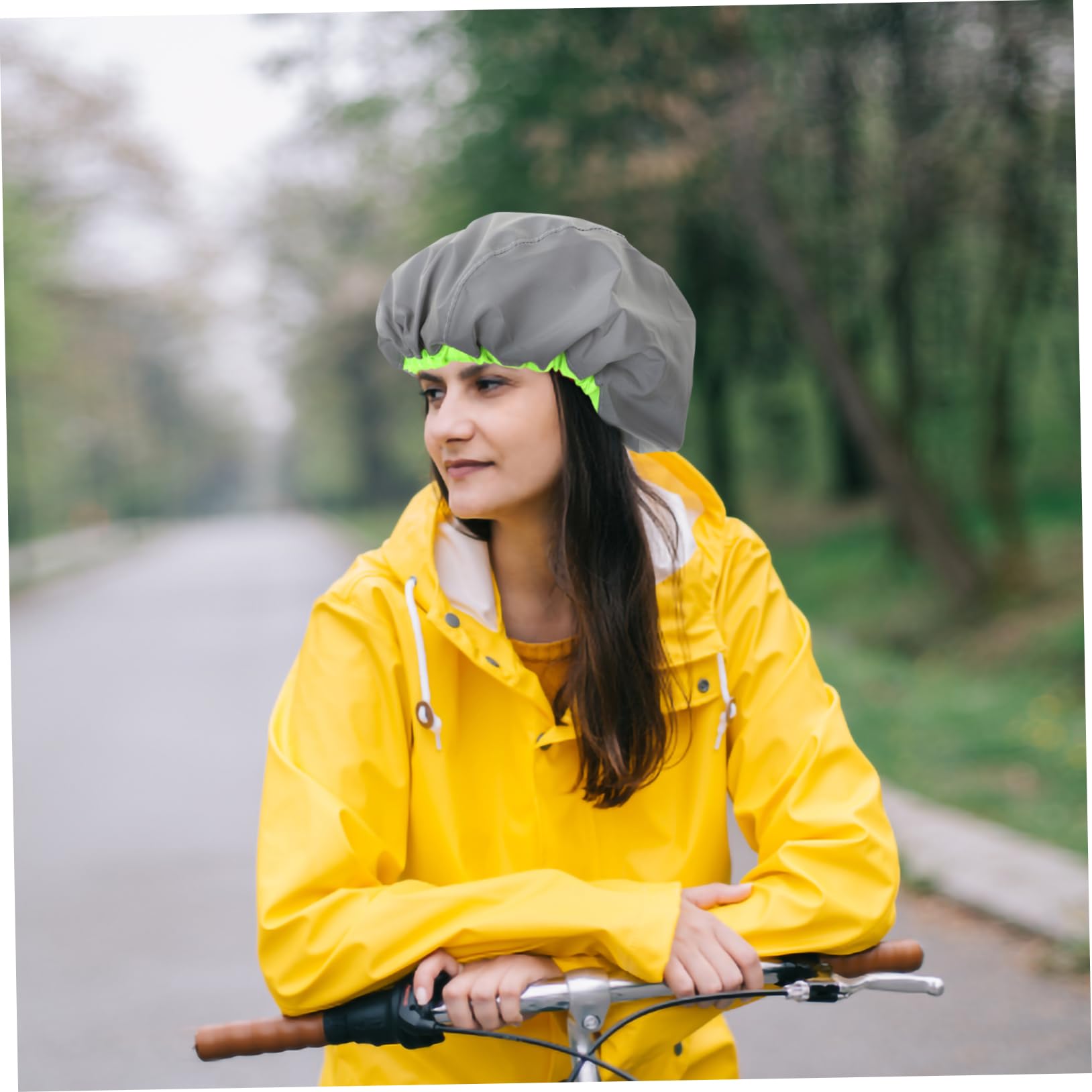 BESPORTBLE Cubierta de Casco de Bicicleta Casco Impermeable Soporte de Pared joyería portátil Soporte de Sello Protectores Manga de Reflectante Manga Protectora del Nylon