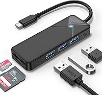 Vista 11 de GiGimundo Hub USB C de 4 puertos para laptop, adaptador multipuerto USB C a USB Hub transferencia de 5 Gbps, divisor USB C para laptop, MacBook