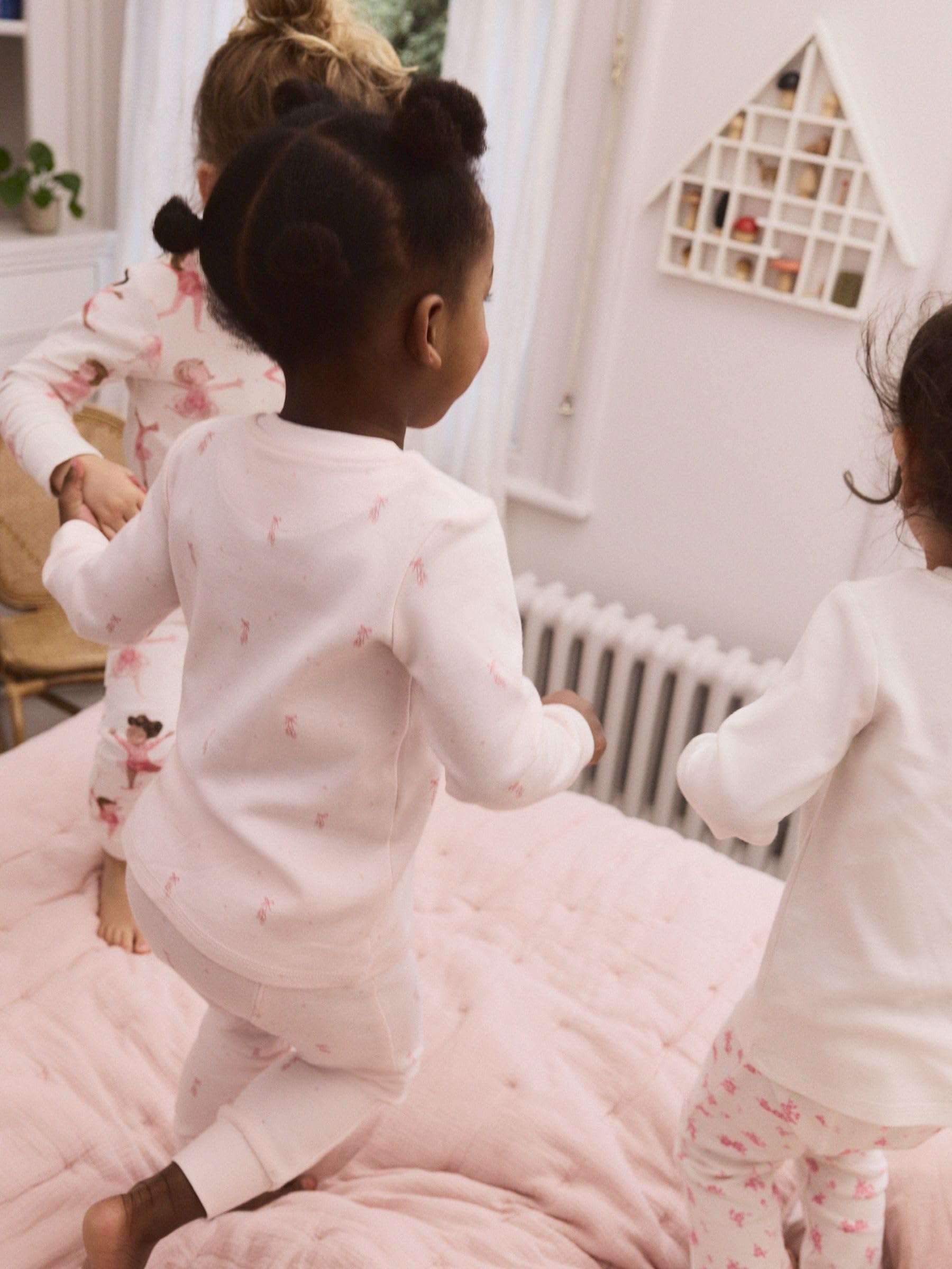 NEXT Fille Pyjama Douillet à Manches Longues, Lot de 3